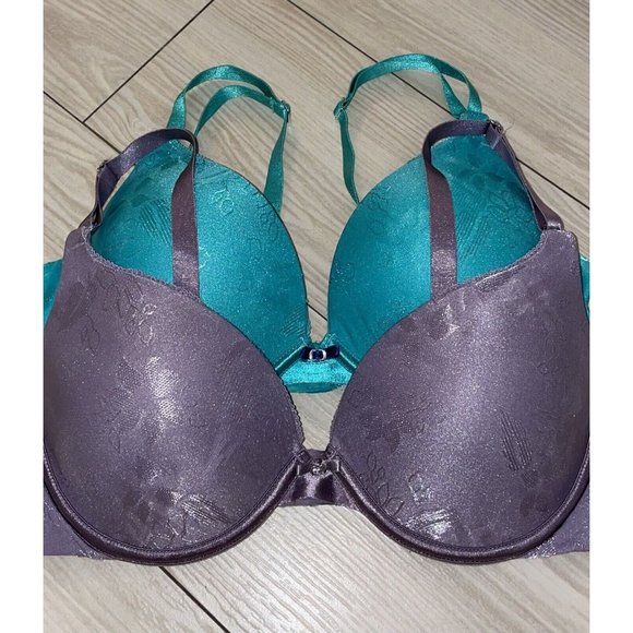 Lot 2 Lily of France 2131101 Extreme Ego Boost Push Up Bras Padded UW Womens 34C - Picture 3 of 6